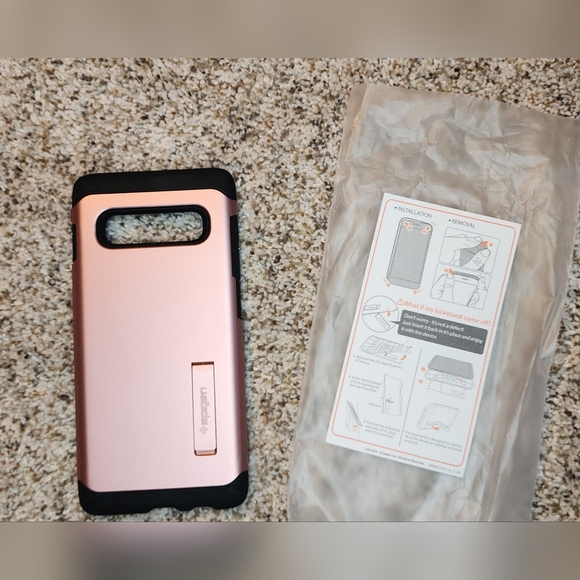 LOT of 2 New Cases for Samsung S10 phone Android leather pink - Picture 4 of 6